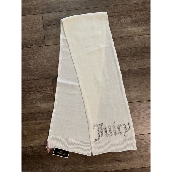 Juicy Couture Off‎ White Cream Scarf NWT - Picture 1 of 4